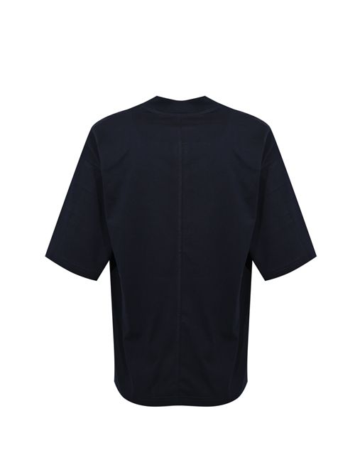 T-shirt over in cotone Blu Paolo Pecora | F041 40956685